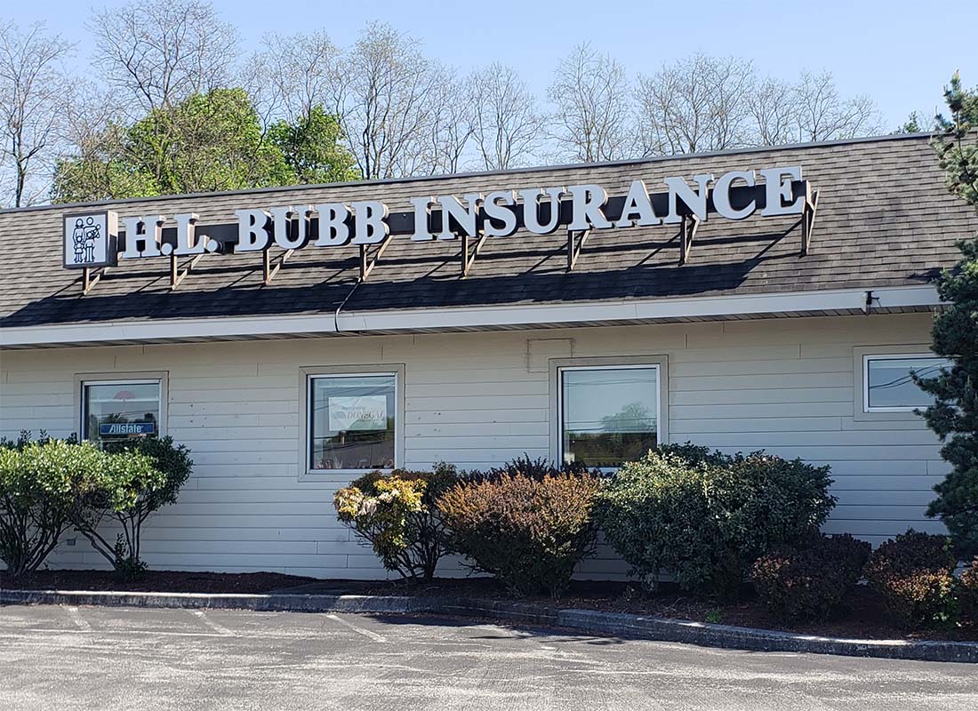 Shrewsbury, PA - Exterior View of the Bubb Insurance Office Building on a Sunny Day in Shrewsbury Pennsylvania