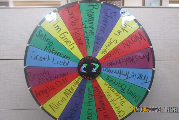 Blog - Spinning Wheel for a Game in an Office